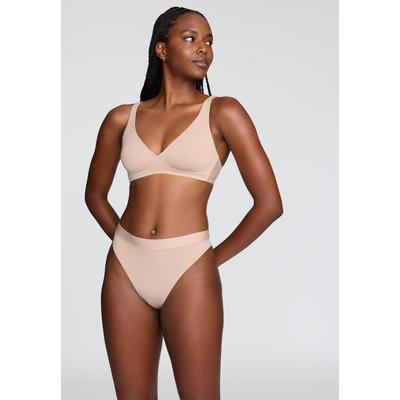 Plus Size Women's The Wireless Plunge - Modal by CUUP in Sand (Size XL A-C)