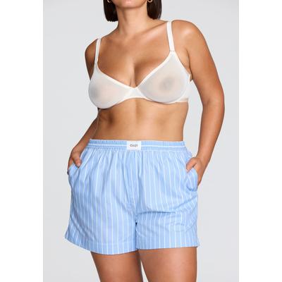 Plus Size Women's The Boxer- Cotton by CUUP in Ocean Stripe (Size 5 / XL)