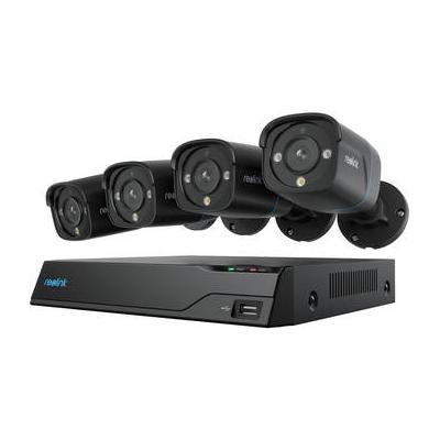 Reolink NVS8-8MB4-B 8-Channel 8MP NVR with 2TB HDD & Four 8MP Bullet Cameras (Black NVS8-8MB4-B
