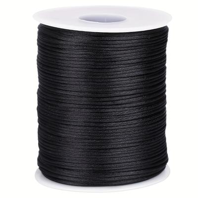 TEMU Satin Thread 1.5mm X 109 Yards - Nylon For Jewelry Making, Beading, Chinese & Handicrafts - Non-elastic Waxed Decorative Thread Image