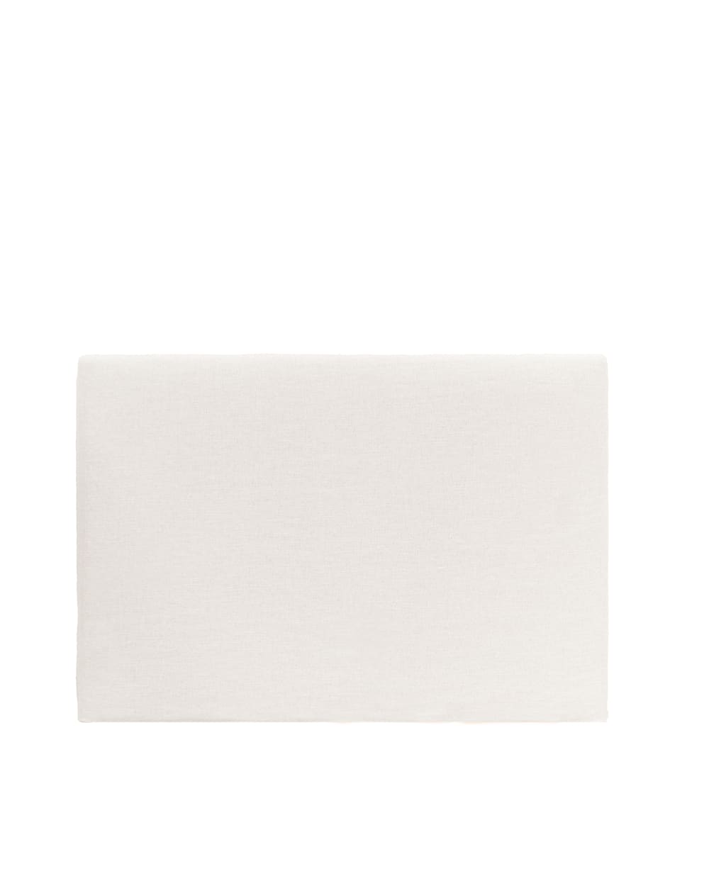 Testiera imbottita sfoderabile in lino bianco 160x110cm
