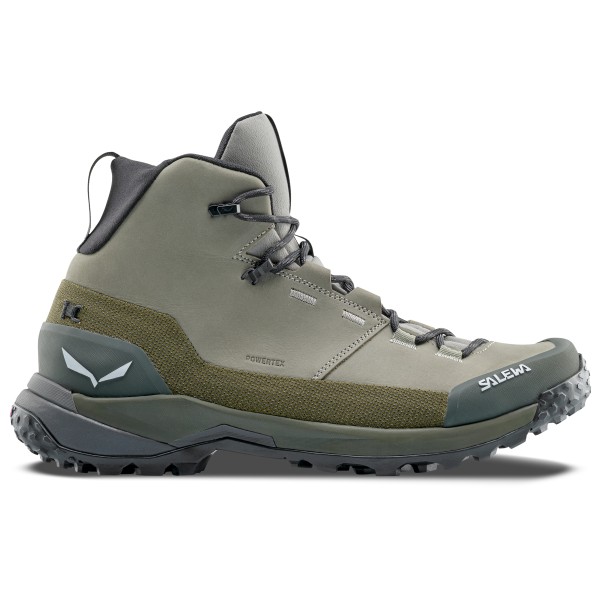 Salewa - Puez Leather Mid PTX - Wanderschuhe 39 | EU 39 grau/oliv