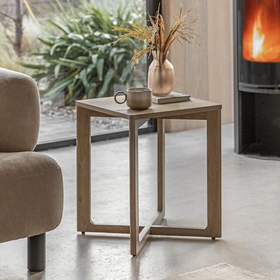 Pasco Oak Square Side Table