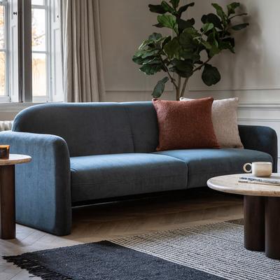Ashbury Soft Brushed Mid-Century Floating 3 Seater Sofa