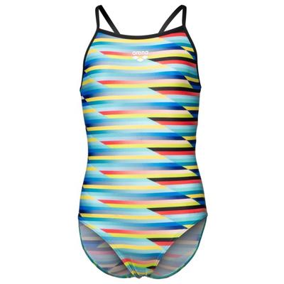 Arena - Girl's Racing Stripe Swimsuit Lightdrop Back - Badeanzug Gr 116 bunt Image