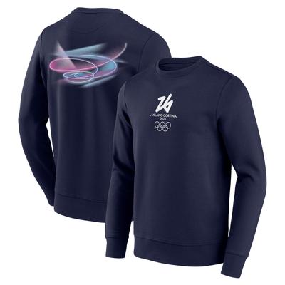 Milano Cortina 2026 Olympics Marvel Embrace Graphic Crew Sweatshirt – Marineblau Image