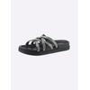 Badepantolette SIEBI`S, Gr. 41, schwarz, Synthetik, sportlich, Schuhe