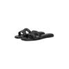 Pantolette TOMMY HILFIGER "TH LOGO STRAP MULE", Damen, Gr. 37, schwarz, Leder, modisch, Schuhe, Bequemschuh, Sommerschuh, Flats mit TH-Logo