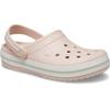 Clog CROCS "Crocband Clog", Damen, Gr. 36, beige (quartz), Croslite, sportlich, Schuhe, Sommerschuh, Schlappen, Hausschuh mit zweifarbiger Laufsohle