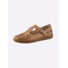 Slipper CASUAL LOOKS, Damen, Gr. 41, braun (camel), Glattleder, sportlich, Schuhe