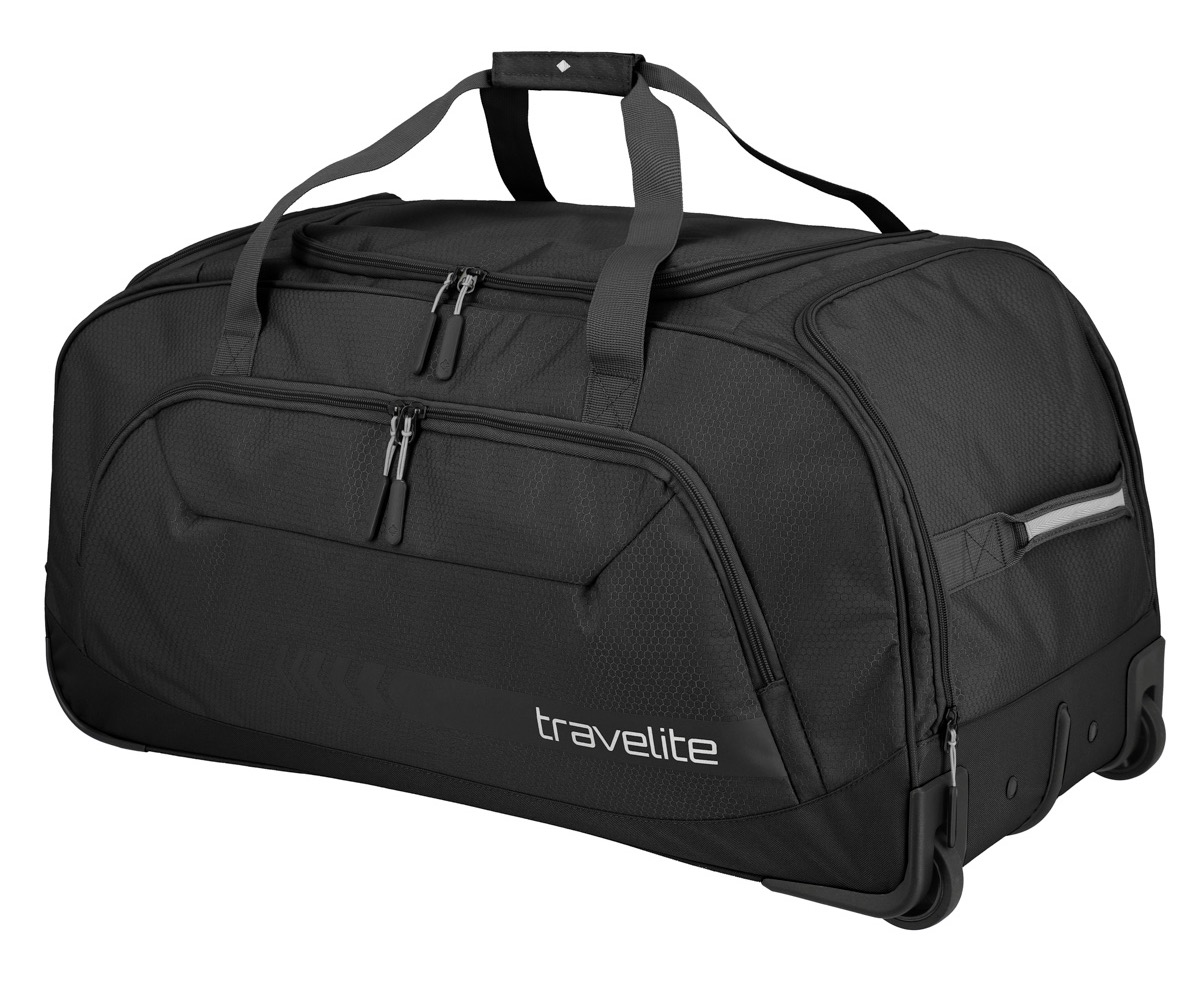 Weichgepäck-Trolley TRAVELITE "KICK OFF, verschiedene Größen und Farben", Gr. B/H/T: 77 x 41 x 38 120, schwarz, Polyester, unifarben, Koffer, Reisetasche Reisegepäck Reisekoffer Trolley Freizeittasche Image
