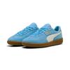 Sneaker PUMA "PALERMO", Gr. 47, blau (team light blau, puma weiß), Leder, mehrfarbig, sportlich, Schuhe