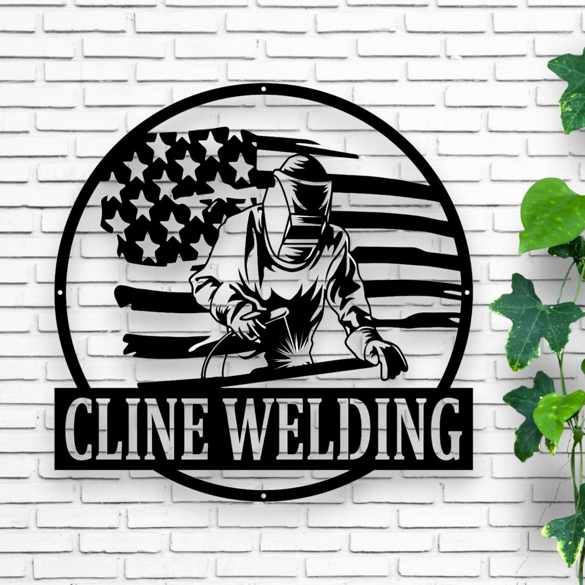 Dose aus Metall | Personalisierte geschweißte Kunst | Personalisiertes Namensschild für Haus, Werkstatt, Werkstatt | Einzigartige Geschenkideen, Chevr