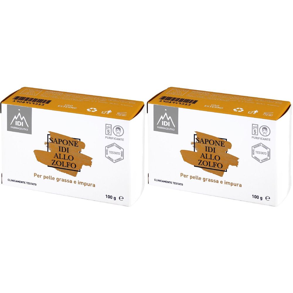Sapone IDI allo zolfo Per pelle seborroica 2x100 g