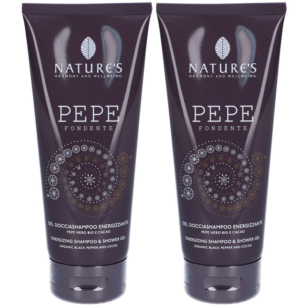 NATURE'S Pepe Fondente Gel Docciashampoo Energizzante 2x200 ml doccia