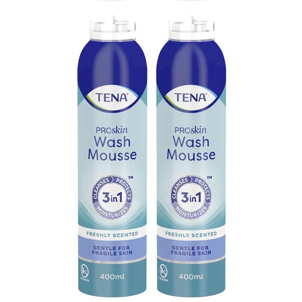 TENA ProSkin Wash Mousse 2x400 ml Schiuma