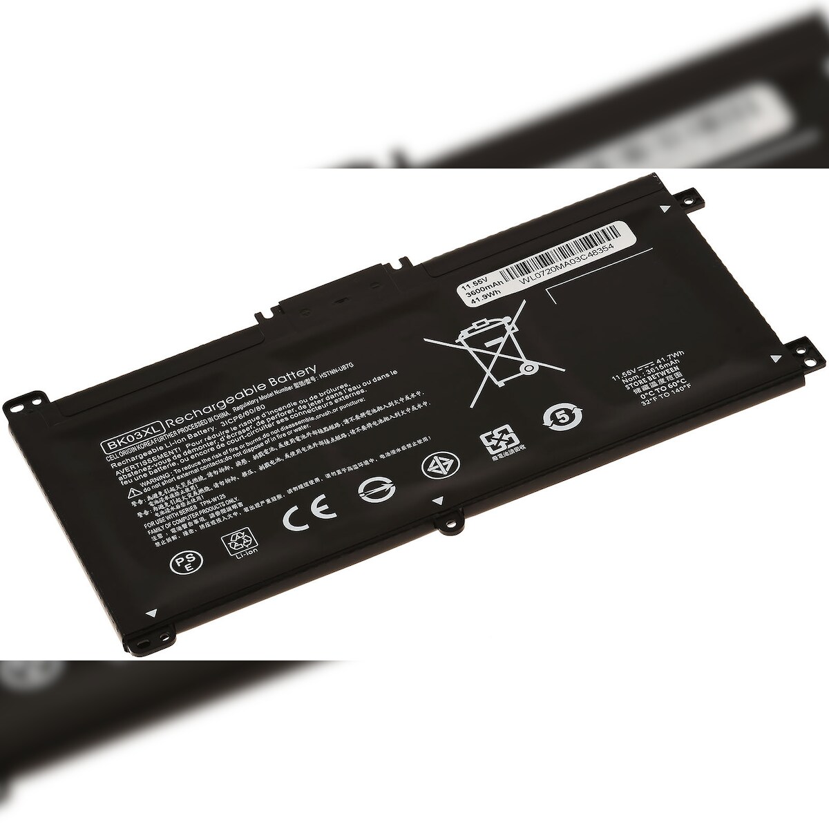 Powery Akku passend für Laptop HP Pavilion x360 14-ba026np / x360 14-ba101ng / Typ BK03XL u.a.