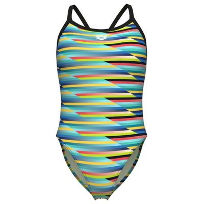Arena - Women's Racing Stripe Swimsuit X-Criss Cross - Badeanzug Gr 34 bunt Image