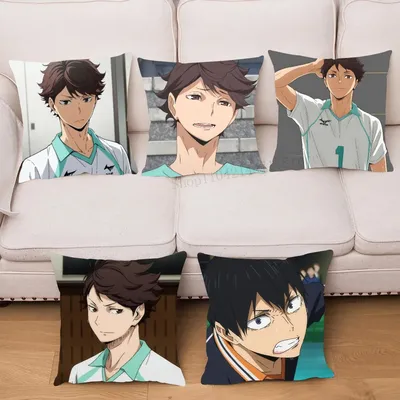 1pc Klassische Anime Haikyuu Kissen Fall Platz Schlafzimmer Sofa Freizeit Komfort Kissen Auto Image