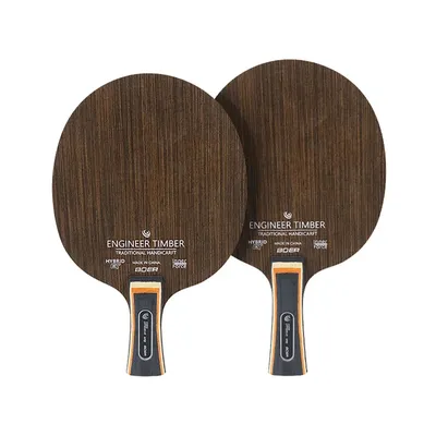 Präzisionsgefertigte 5-lagige Tischtennisschläger mit Federn, 70 g, Ebenholz-Dalbergia-Holz, Pings, Pong-Basis, 6,2 mm dicker Schlägerboden Image