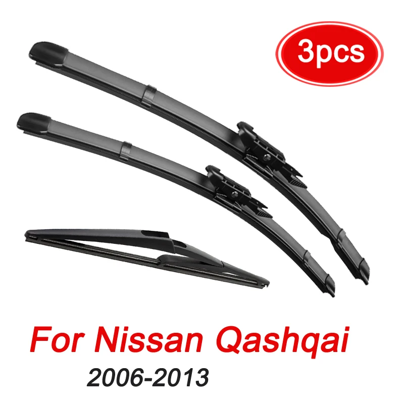 Scheiben wischer vorne und hinten Wischer blätter für Nissan Qashqai J10 2006 2007 2008 2009 2010 2011 2012 2013 Scheiben wischer 24 "15" 12" Image