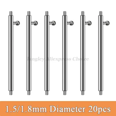 20 stücke Quick Release Pins 1,5mm 1,8mm Durchmesser Armband Pin Smart Uhr 12/14/16/18/20mm 22mm Image