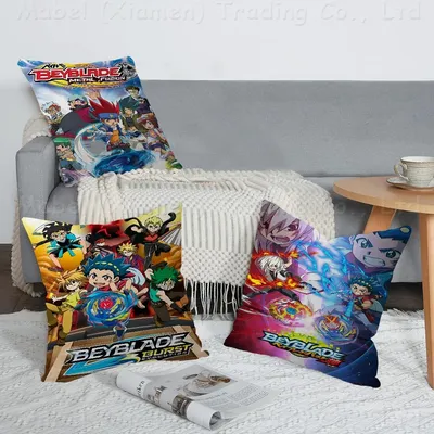 Anime B-Beyblade Kissenbezug toon Geschenk Kissenbezug Schlafzimmer Home Sofa Stuhl Sitz Dekor Image