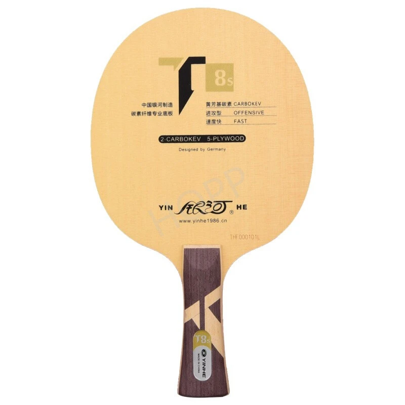 Lama da ping pong originale yinhe Galaxy T-8S (T8s, 5 legno + 2 carbokev) Base per racchetta da ping pong Raquete De Ping Pong