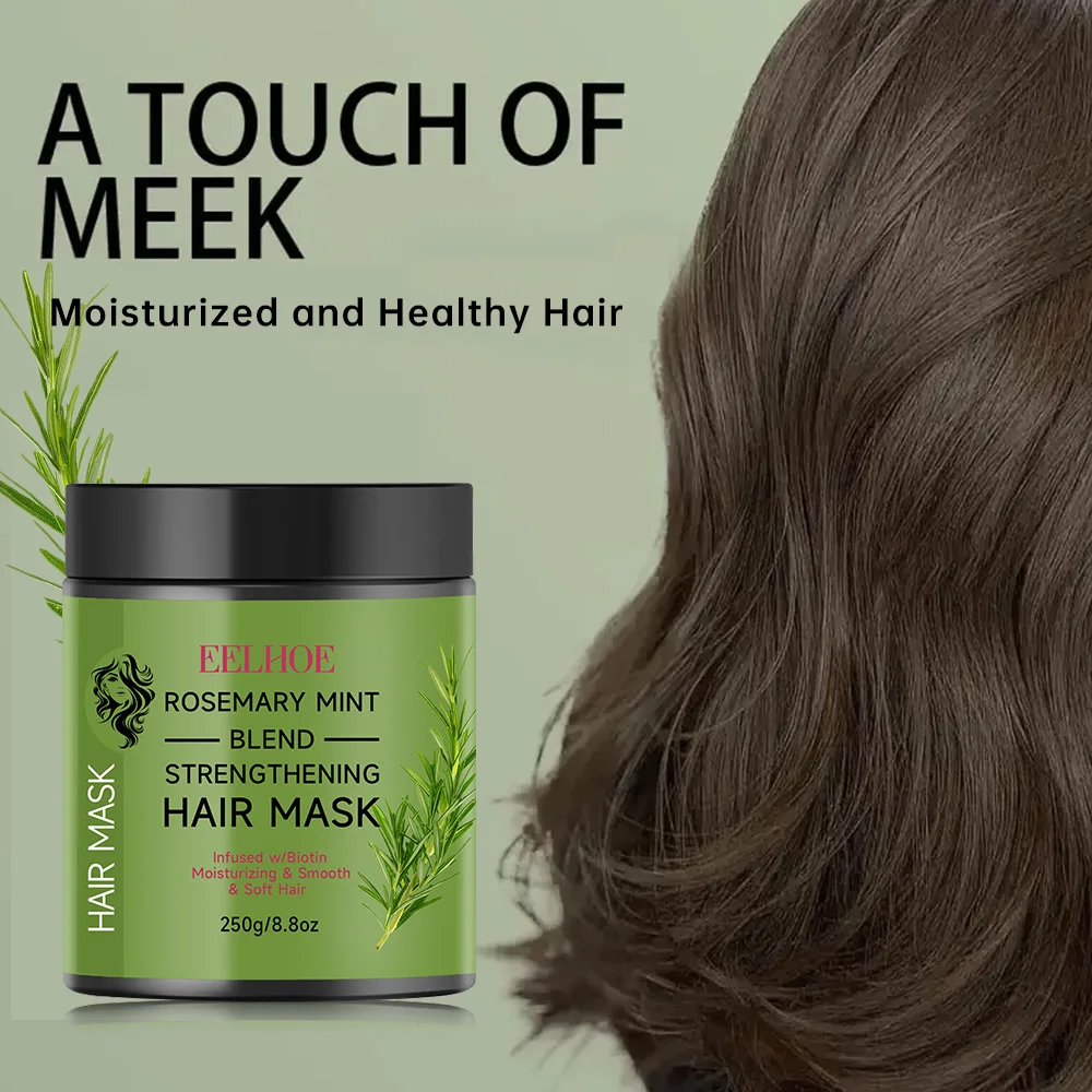 Rosemary Plant Essence Hair Mask Repair Damage Dry Split Hair Nourishing Moisturizing Treatment Shiny Deep Hair Care Mask