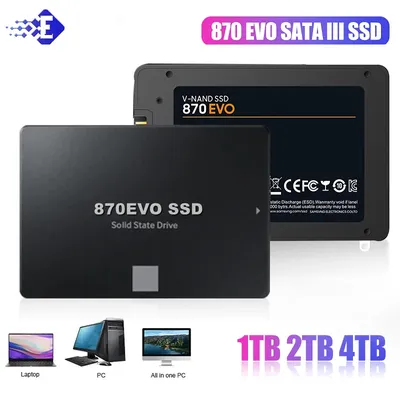Upgraded 870 EVO SATA III SSD External Hard Disk 2.5 Inch Solid State Drive Hard Disk Drive 4TB 2TB