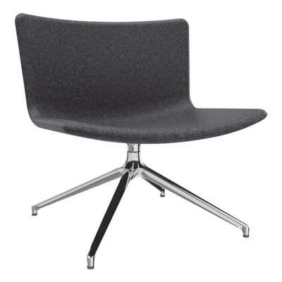 fm Büromöbel Lounge-Sessel »Lodus« mit 4-Sterndrehfuß ohne Armlehnen schwarz, 86x42x72 cm Image