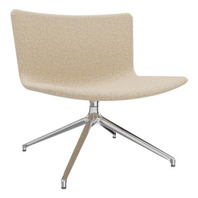 fm Büromöbel Lounge-Sessel »Lodus« mit 4-Sterndrehfuß ohne Armlehnen beige, 86x42x72 cm Image