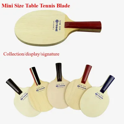 YINHE Mini Size Table Tennis Blade for Collection Display Small Size Pingpong Racket for Children