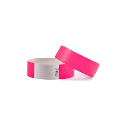 CombiCraft Tyvek Einlassbänder Neonpink – 100 Stück Image