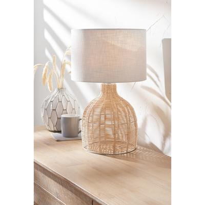 Clementine Rattan Table Lamp