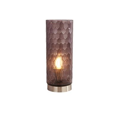 Smoked 3 light Table Lamp