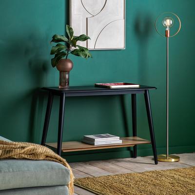 Morena Oak Console Table with Shelf