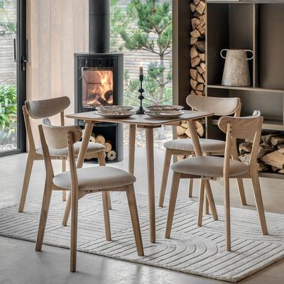 Hale Square Natural Oak Dining Table (Seats 4)