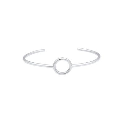 Elli PREMIUM - Armreif Kreis Circle Geo Minimal Basic 925 Silber Armbänder & Armreife 1 ct Damen