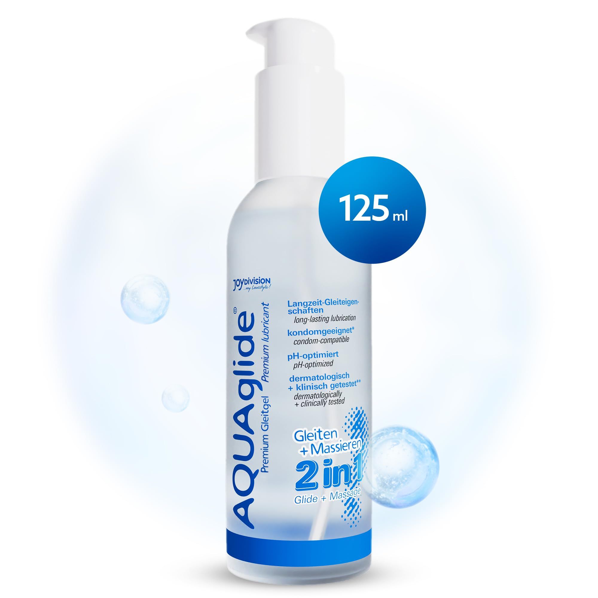 JOYDIVISION AQUAglide 2-in-1, Massage & Gel Lubrificante 125 ml