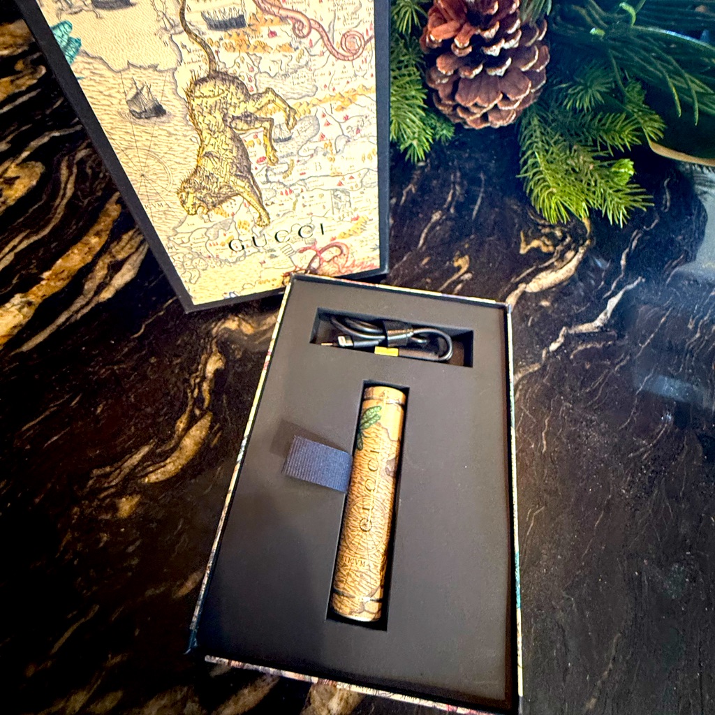 Gucci Cell Phones & Accessories | Authentic Gucci World Map Tiger Phone Charger Travel Backup For Purse Or Bag | Color: Cream | Size: Os