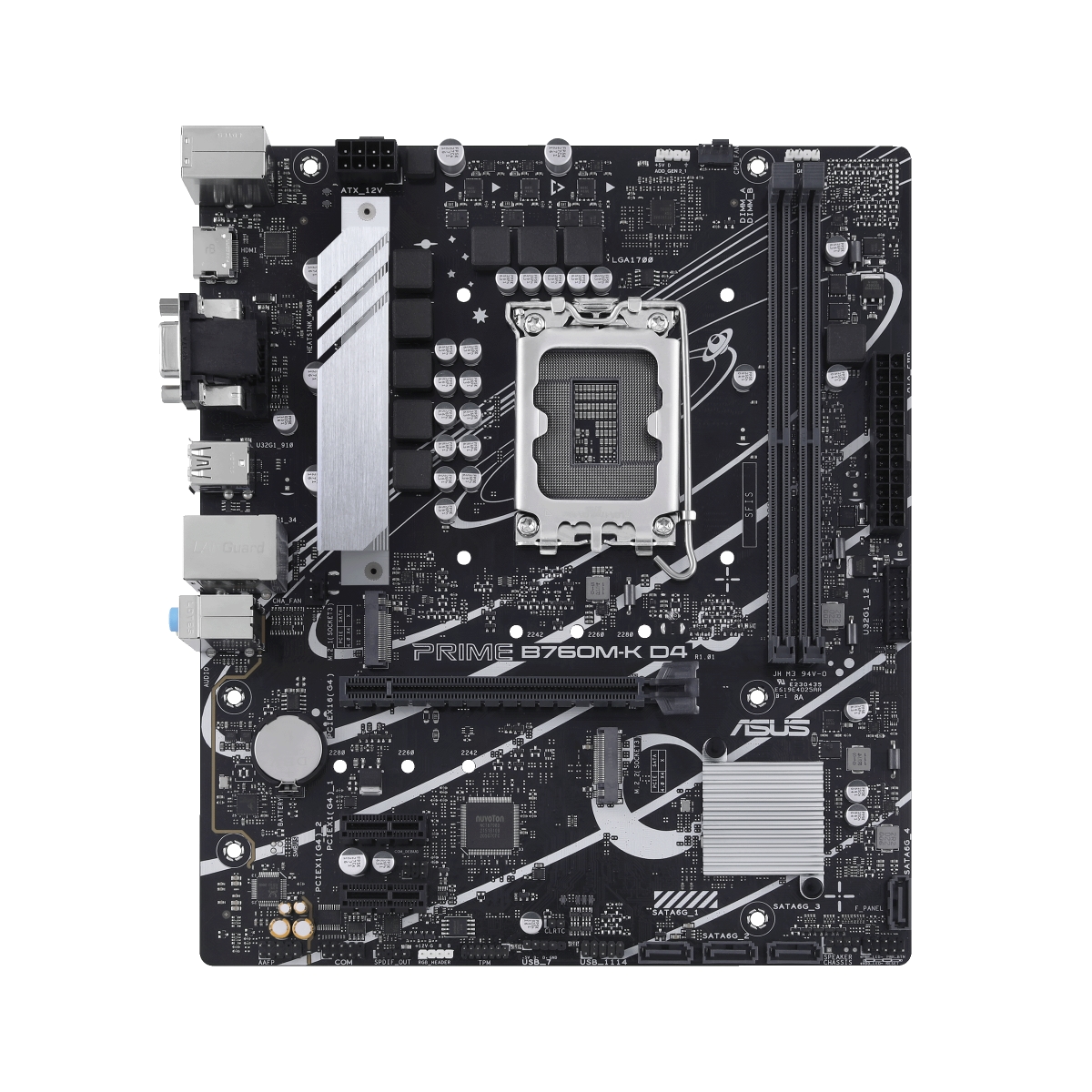 ASUS PRIME B760M-K D4 Gaming Mainboard Sockel Intel LGA 1700 Image