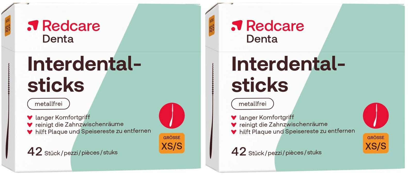 Redcare Spazzolini interdentali (senza metallo) 3x42 pz Spazzolino da