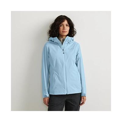 Eddie Bauer Women's RipPac Pro Waterproof Waterproof Rain Jacket - Light Blue - Size L