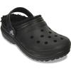 Clog CROCS "Kids' Classic Lined Clog", Kinder, Gr. 33, schwarz, Croslite, klassisch, Schuhe, Hausschuh, Pantoffel, Schlappen mit Warmfutter