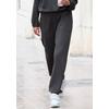 Loungehose COPENHAGEN STUDIOS, Damen, Gr. 32/34, N-Gr, grau (dunkelgrau), Sweatware, Obermaterial: 54% Modal, 40% Polyester, 6% Elasthan, unifarben, casual, bequem lang, Hosen, extra softes Material