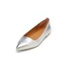 Ballerina MARC O'POLO "aus edlem Lammleder", Damen, Gr. 40, silber, Obermaterial: 100% Leder, unifarben, Schuhe