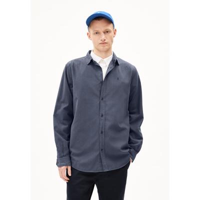 GIAALO OVERSHIRT - Männer Relaxed Fit Hemd - grau (Größe: M)