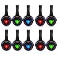 Cuffie wireless da discoteca silenziose e cuffie con logo LED RF solo per cuffie DJ Music Pary Club