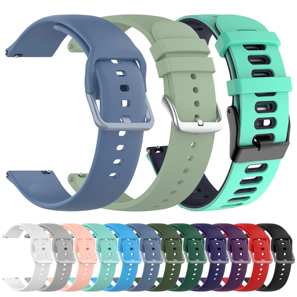 Silikon-Uhrenarmband für TicWatch Pro 3 Ultra Band GPS/LTE für Ticwatch GTX S2 E2 E3 GTH/GTW Armband Sport 20 mm 22 mm Armband Image